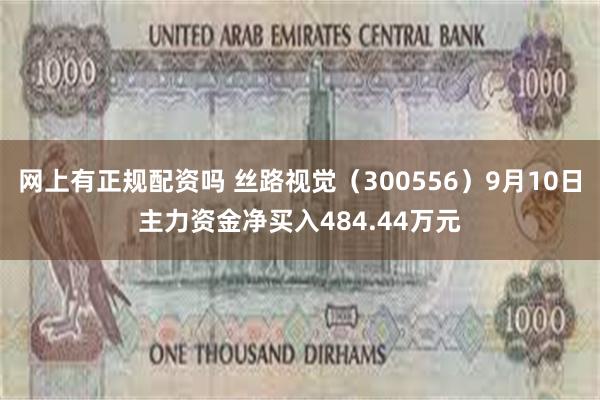 网上有正规配资吗 丝路视觉（300556）9月10日主力资金净买入484.44万元