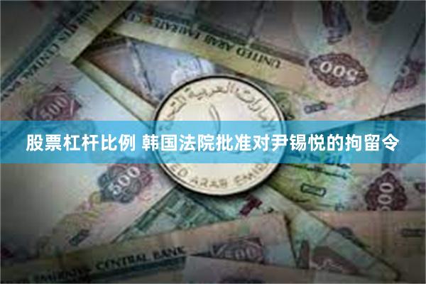 股票杠杆比例 韩国法院批准对尹锡悦的拘留令